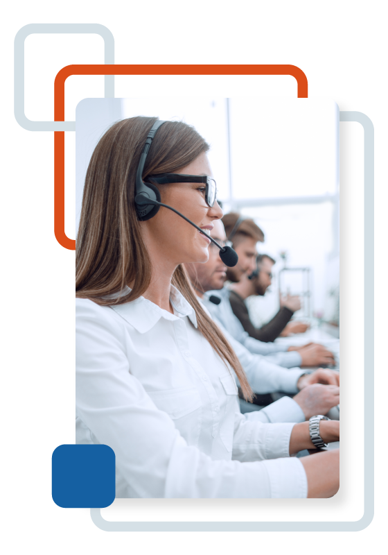 contact center employees picking up calls