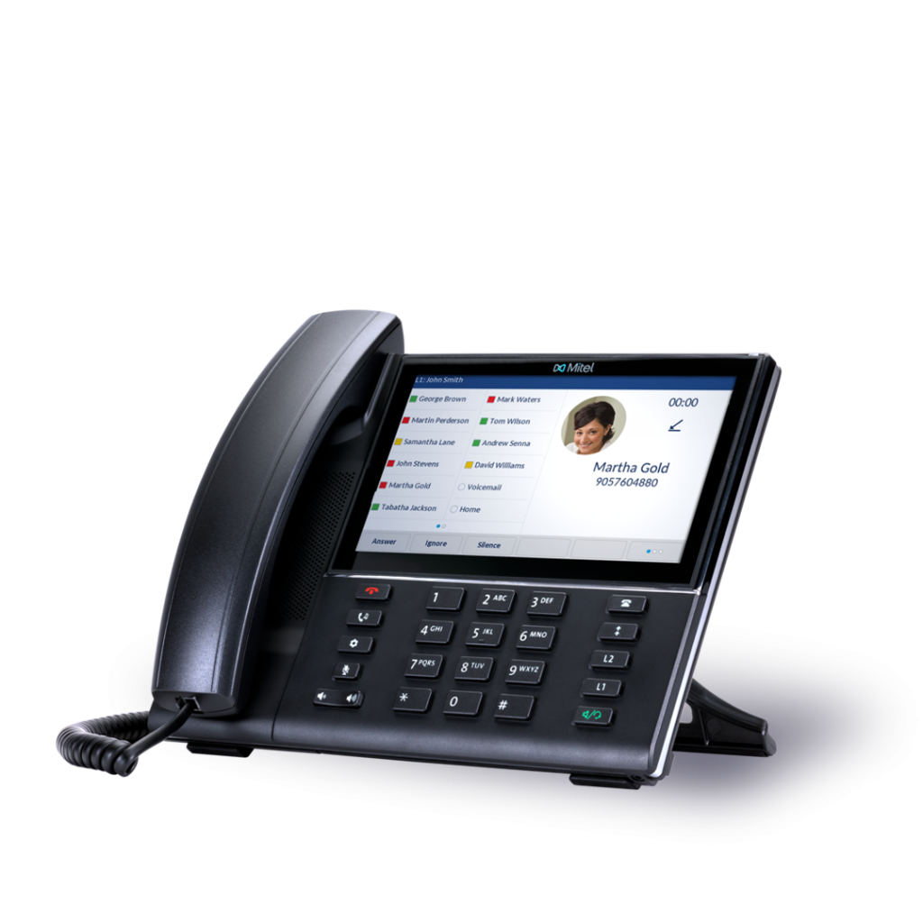 photo of a desk phone